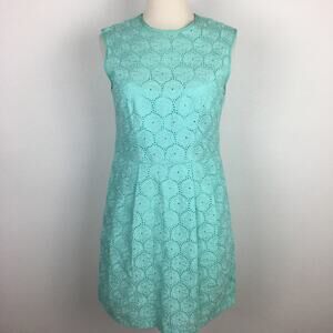 Nanette Lepore Mint Embroidered Lace Sheath Dress size 4